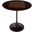 Francis 30 Inch Round Pedestal Game Table In Dark Brown