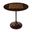 Francis Round Pedestal Base Game Table In Medium Brown