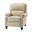 Franco Genuine Leather Recliner In Beige
