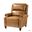 Franco Genuine Leather Recliner In Camel