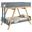 Frankie Twin Over Twin Bunk Bed with 7 Inch Mattresses In Blue