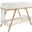Frankie Wood Twin Over Twin Bunk Bed White and Natural