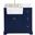 Franklin 36 Inch Single Bathroom Vanity In Blue With Backsplash