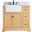 Franklin 36 Inch Single Bathroom Vanity In Natural Wood With Backsplash