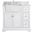 Franklin 36 Inch Single Bathroom Vanity In White With Backsplash