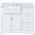 Franklin 42 Inch Single Bathroom Vanity In White With Backsplash
