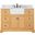 Franklin 48 Inch Single Bathroom Vanity with Backsplash In Natural Wood
