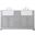 Franklin 60 Inch Double Bathroom Vanity In Grey