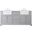 Franklin 72 Inch Double Bathroom Vanity In Grey