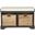 Franklin Brown Wicker Storage Bench