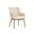 Franklin Dining Armchair In Bravo Cream