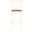 Franklin Ivory and Medium Brown X-Back Bar Stool