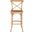Franklin Weathered Oak and Medium Brown X-Back Bar Stool