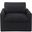 Naveen Swivel Chair with Pillow In Gray