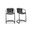 Freeman Black Counter Stool Set of 2