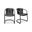 Freeman Black Dining Chair Set of 2