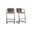 Freeman Brown Bar Stool Set of 2