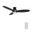 Fremont 48 Inch 3-Blade Flush Mount Smart Ceiling Fan with LED Light and Remote In Gold and Black
