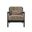 Freya Chair with Kidney Pillow In Cocoa and Brushed Espresso