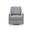 Freybourne Next-Gen Nuvella Swivel Accent Chair In Pewter