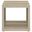 Frisco Square Engineered Wood Side End Table In Distressed Pine