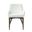 Fritz Arm Dining Chair Set of 2 In Dark Grey and Ivory