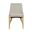 Fritz Side Dining Chair Set of 2 In Taupe and Natural