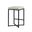 Frodo Fabric Seat Stool with Metal Base In White and Black