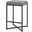Frodo Gray Fabric Seat With Black Iron Frame Counter Stool