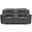 Frohn Reclining Loveseat with Console In Graphite