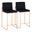 Fuji High Back Counter Stool Set of 2 In Gold/Black