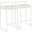 Fuji Contemporary Stackable Counter Stool In White With White Velvet Cushion - Set Of 2