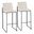 Fuji High Back Barstool Set of 2 In Black and Beige