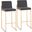 Fuji High Back Barstool Set of 2 In Gold
