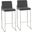 Fuji High Back Barstool Set of 2 In Steel