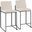 Fuji High Back Counter Stool Set of 2 In Black and Beige