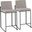 Fuji High Back Counter Stool Set of 2 In Cream and Black