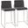 Fuji High Back Counter Stool Set of 2 In Steel