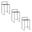 Fuji Stacker 26 Inch Fixed Height Counter Stool Set of 3 In Black and Espresso