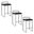 Fuji Stacker 26 Inch Fixed Height Counter Stool Set of 3 In Black