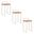 Fuji Stacker 26 Inch Fixed Height Counter Stool Set of 3 In Brushed and Camel