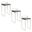 Fuji Stacker 26 Inch Fixed Height Counter Stool Set of 3 In Brushed Brown