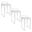 Fuji Stacker 26 Inch Fixed Height Counter Stool Set of 3 In Brushed White