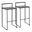 Fuji Stacker 30 Inch Fixed Height Barstool Set of 2 In Black and Espresso