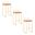 Fuji Stacker 30 Inch Fixed Height Barstool Set of 3 In Camel and Gold