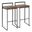 Fuji Stacker Barstool Set of 2 In Black and Brown
