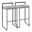 Fuji Stacker Barstool Set of 2 In Light Grey and Black