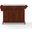 Full Size Stone Top Kitchen Cart In Mahogany and White