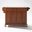 Full Size Wood Top Kitchen Cart In Cherry and Natural