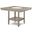Fulton Counter Table with Marble Lazy Susan In White Oak